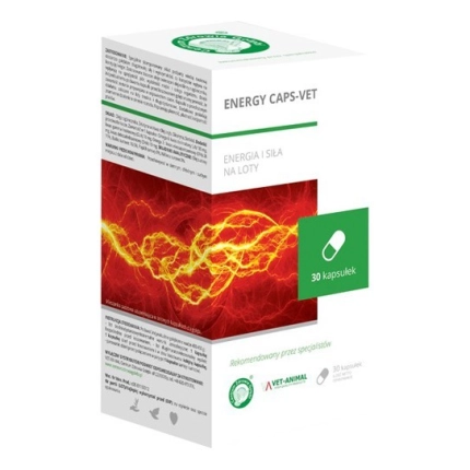 ENERGY CAPS-VET 30 kapsułek -  ENERGIA I SIŁA NA LOTY